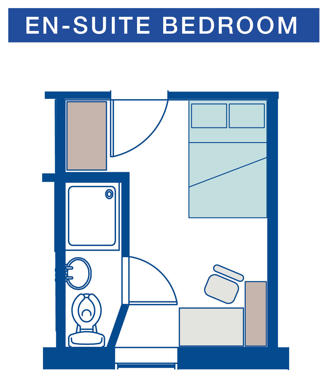 Varsity City FloorPlans for Site - En-Suite Bedroom |  | Varsity