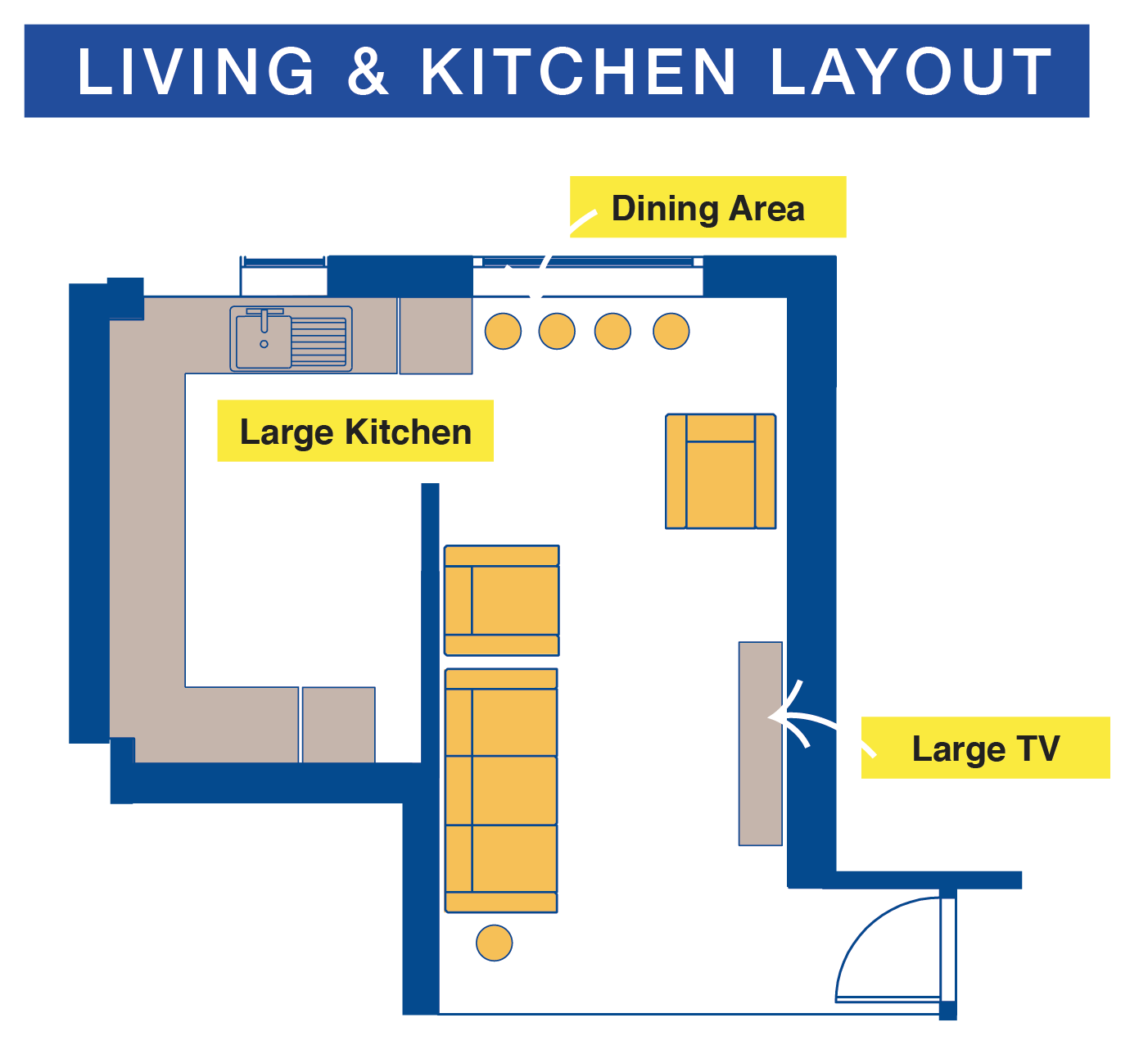 Varsity City FloorPlans for Site - Living & Kitchen Layout |  | Varsity