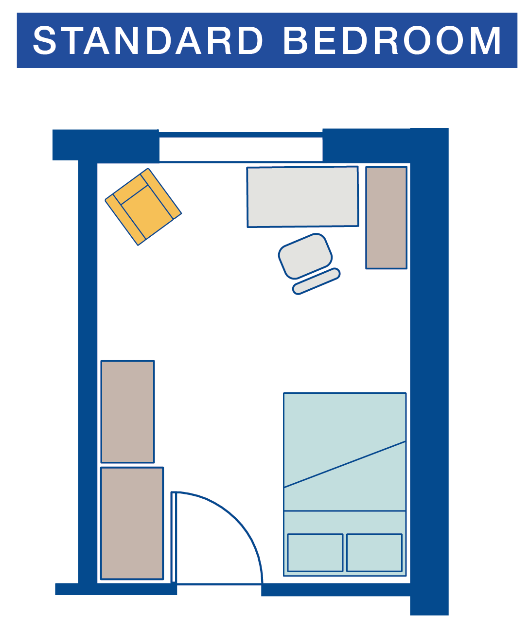 Varsity City FloorPlans for Site - Standard Bedroom |  | Varsity